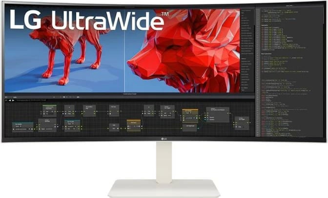 Monitor, LG 38BR85QC-W 37" UltraWide TFT/LCD, i bardhë