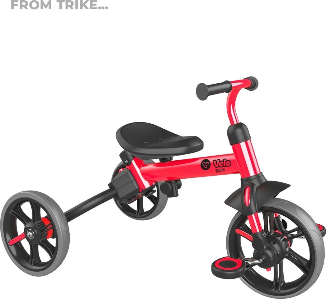 Biçikletë për fëmijë Yvolution Y Velo Flippa, e kuqe