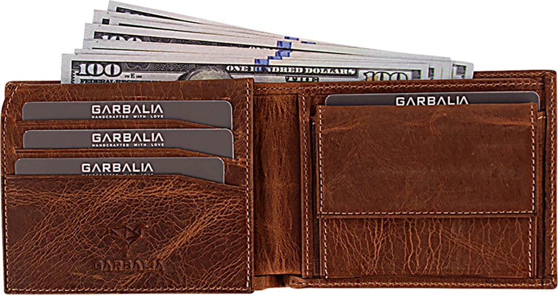 Portofol për burra, lëkurë natyrale, ngjyrë tan, Zoozie Bags Jackson Crazy