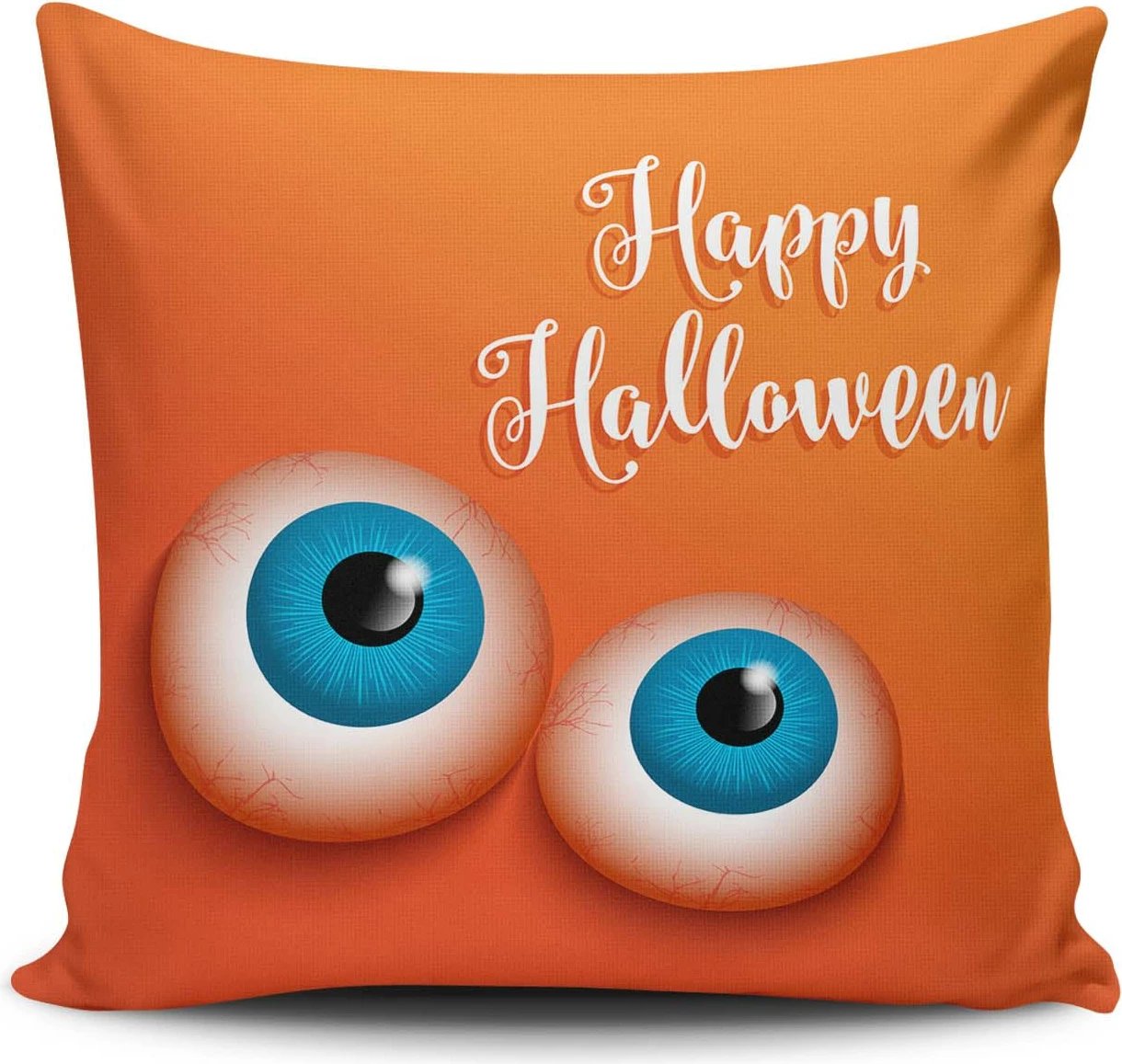 Jastëk dekorativ, mbulesë, dizajn 'Happy Halloween', shumëngjyrëshe, NKLF-347, 43x43cm