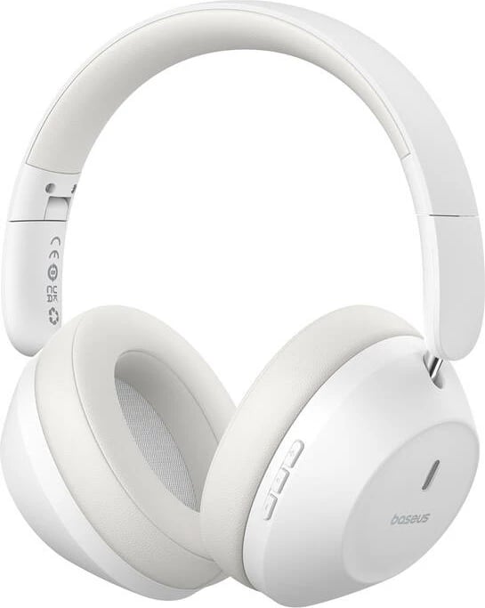 Kufje wireless Baseus Bass 30 Max, over-ear, Bluetooth 5.3, ANC, të bardha Kufje wireless Baseus Bass 30 Max, over-ear, Bluetooth 5.3, ANC, të bardha
