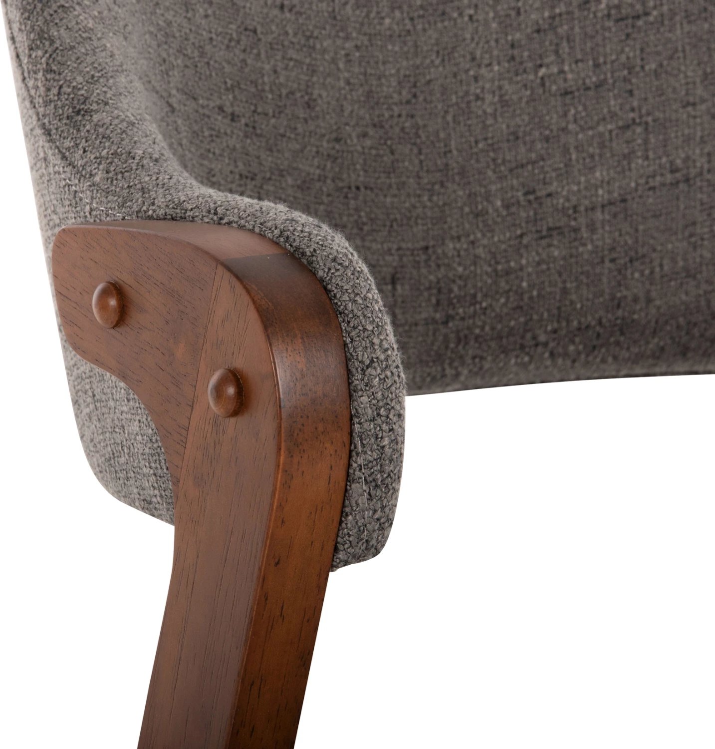 Karrige për ngrënie RIDER FH9734.01 dru gome ngjyrë arre-gri pëlhurë 59x59x83Hcm., set prej 2 copë