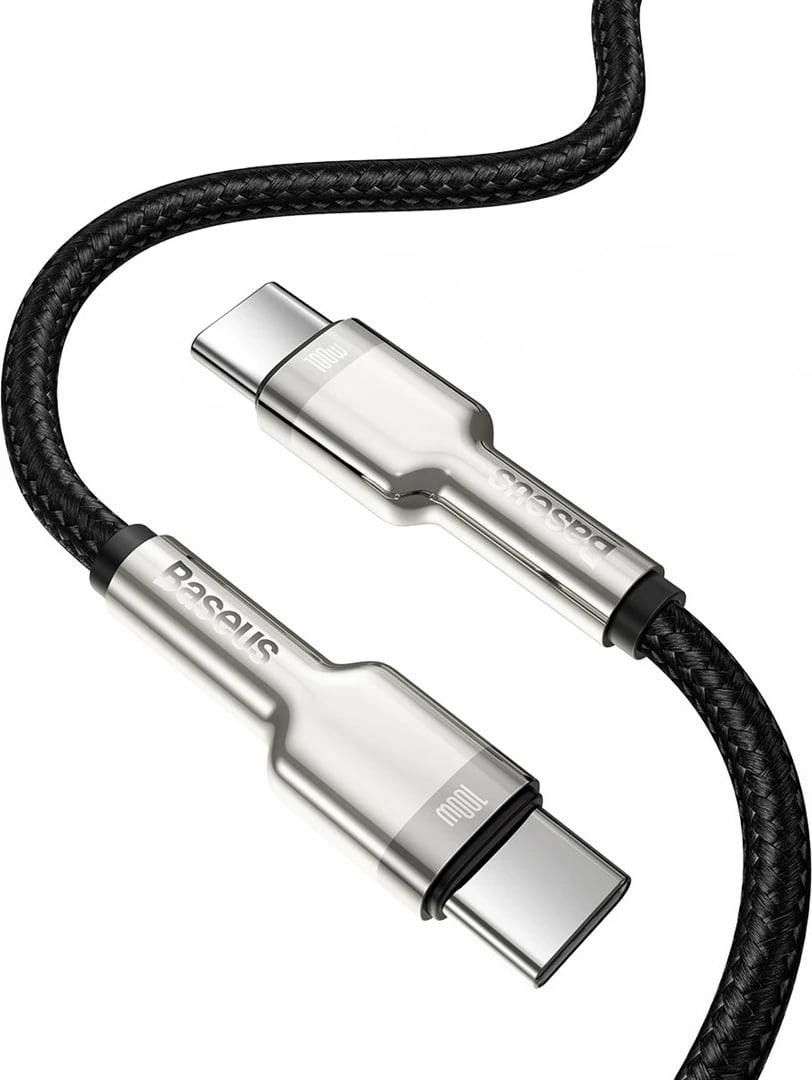 Kabllo karikuese USB-C Baseus, 1m, e zezë