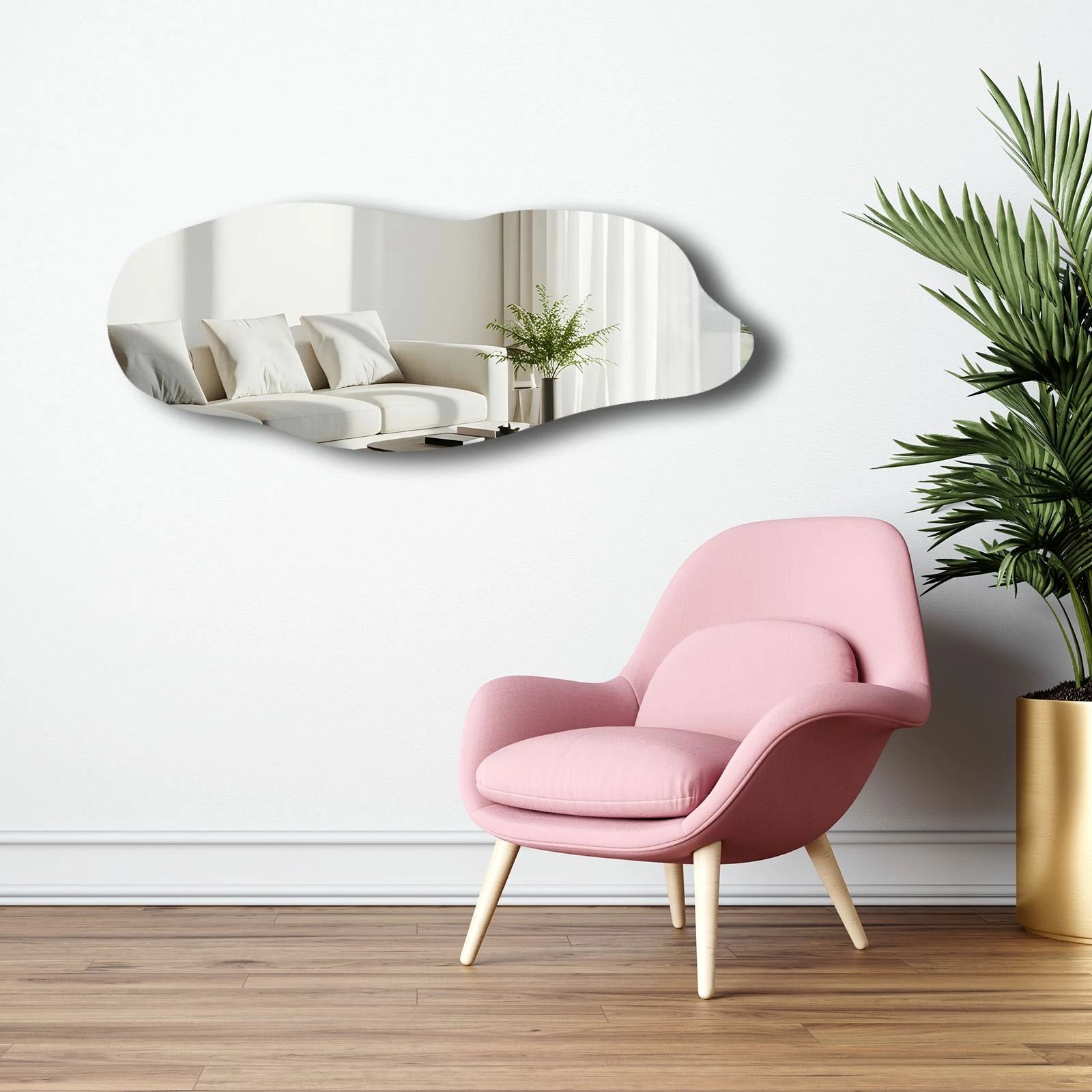 Pasqyrë dekorative Skye Decor, 52135Ayna-001, shumëngjyrëshe, 52x135cm