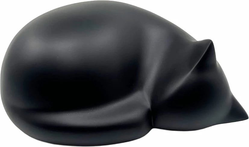 Dekor mace FELINA, polirezine e zezë, 25x20x12cm