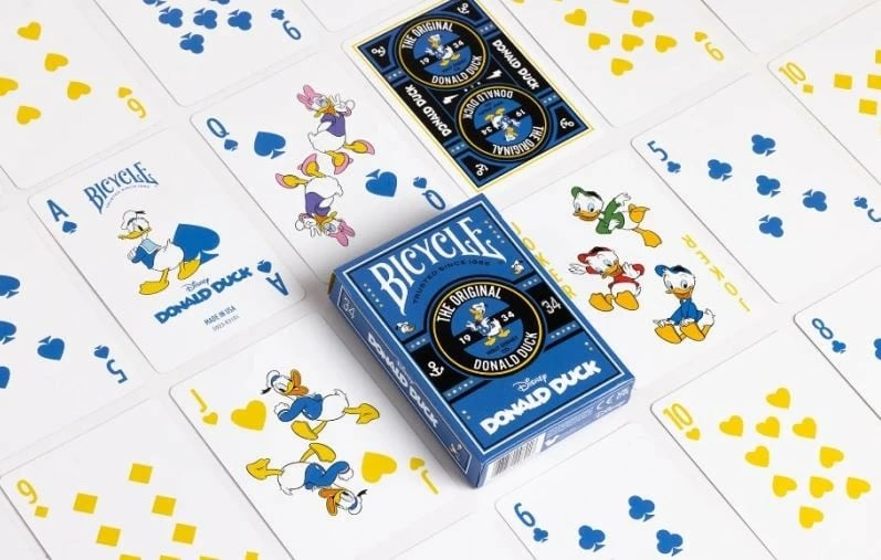 Letra loje Bicycle Disney Donald Duck, 96918, set universal, blu