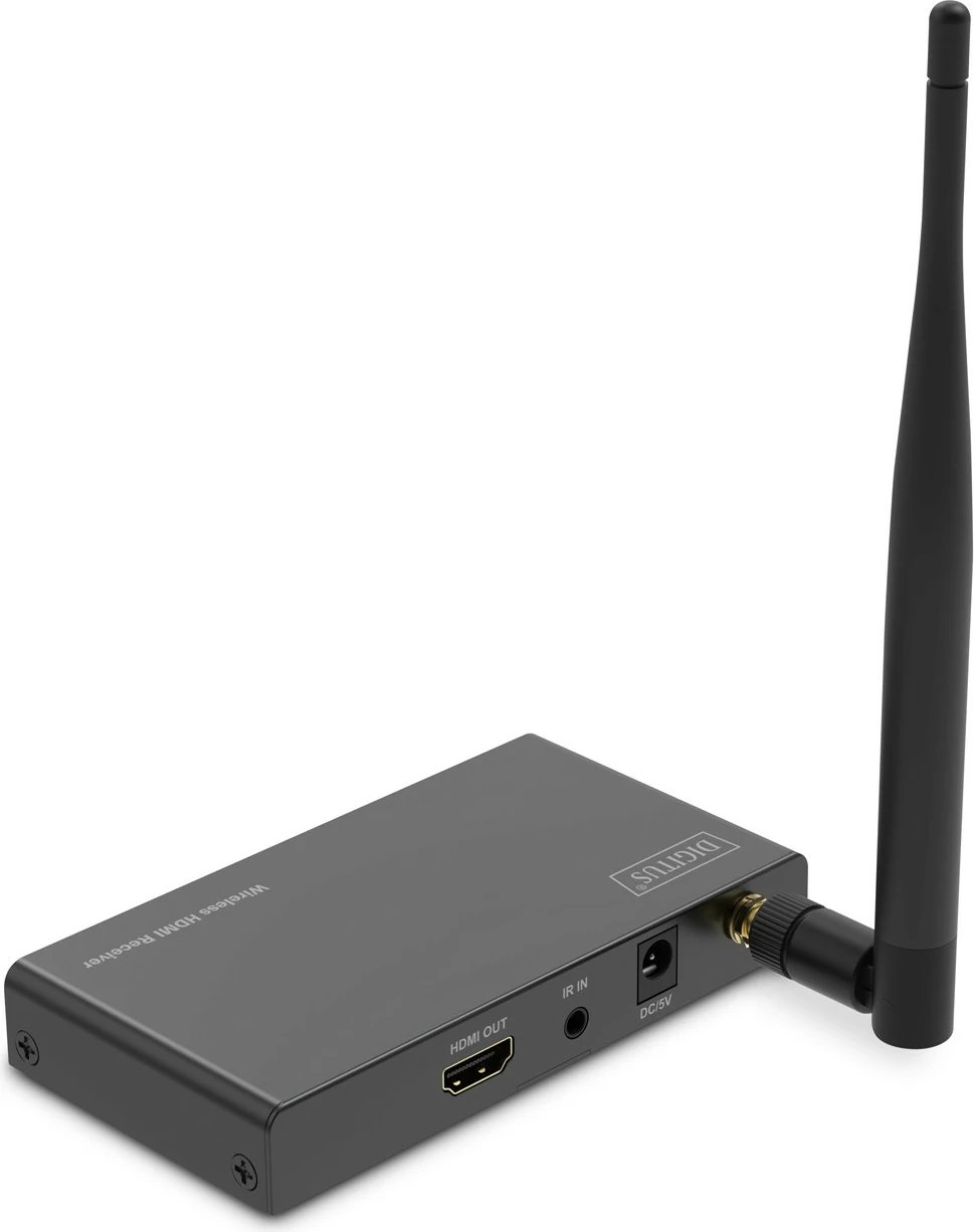 Marrës HDMI pa tela Digitus DS-55346, 1920 x 1080 piksel, AV marrës, 100 m, Wireless, Ngjyrë e zezë