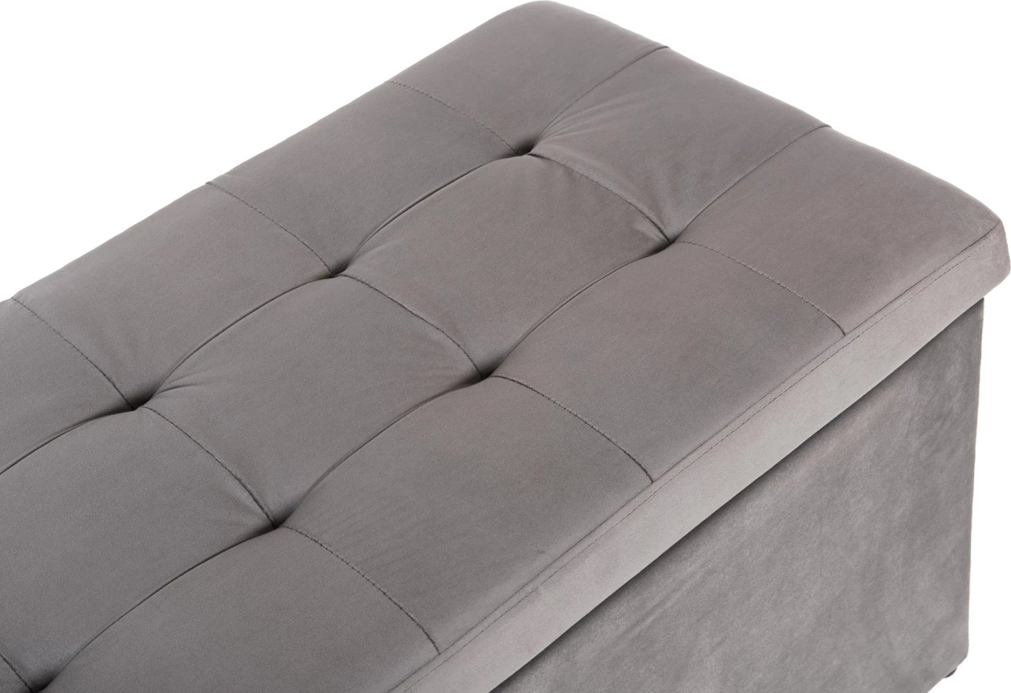 Karrige për bar me hapësirë ruajtjeje PUNK FH279.11, kadife gri, 90x50x50H cm