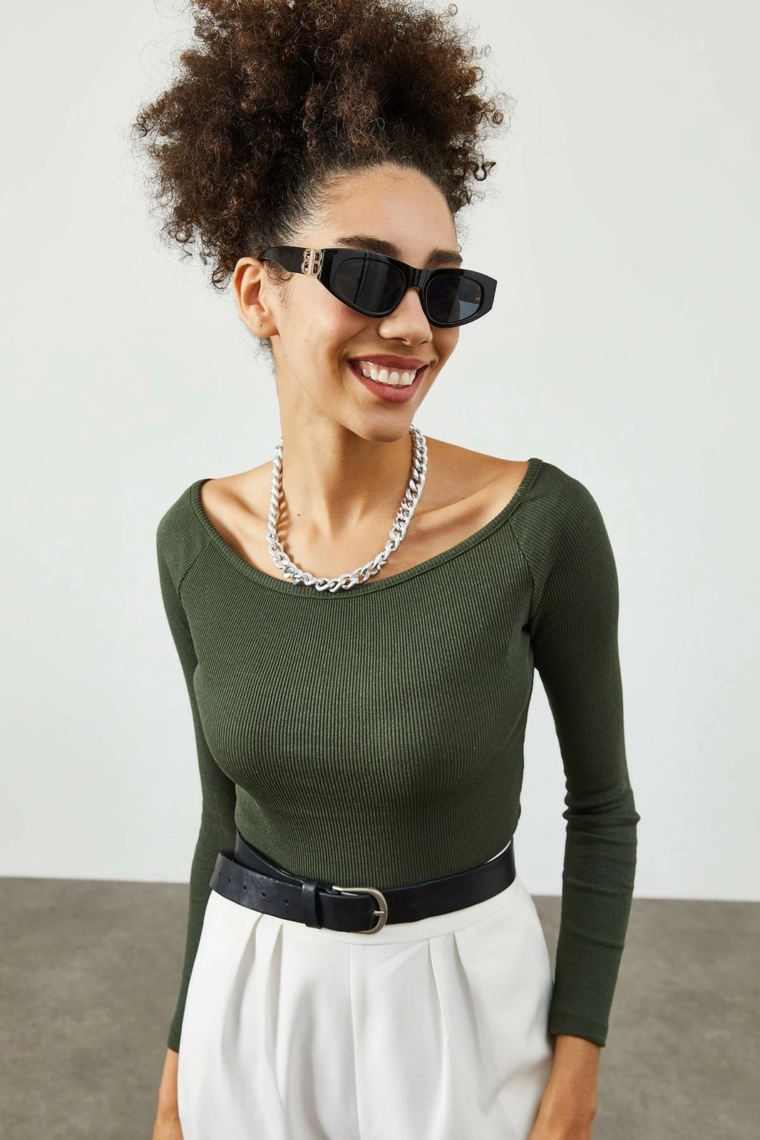 Bluzë për gra Jumeon, X2028, ngjyrë kaki