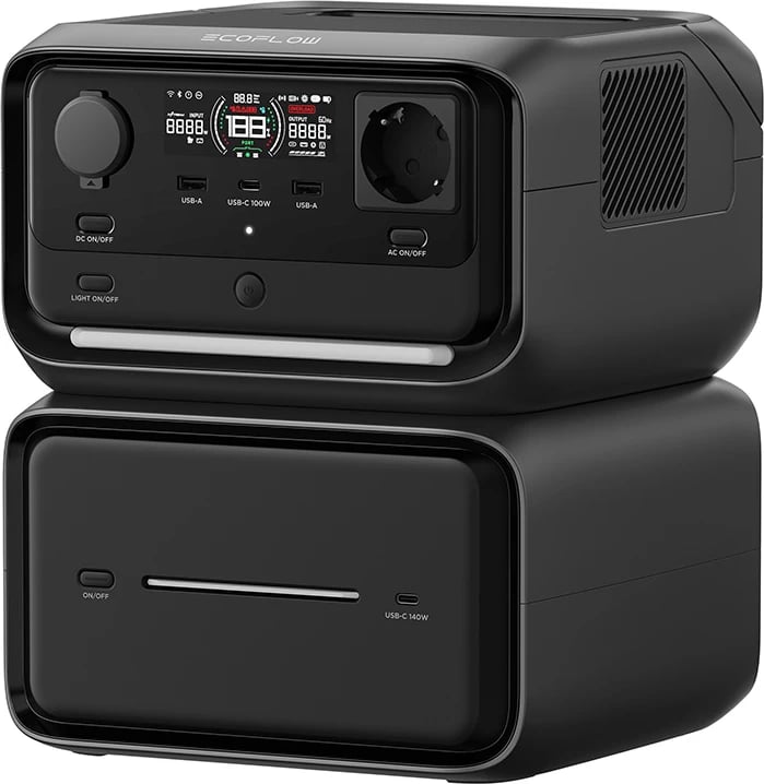 Stacion portativ energjie EcoFlow River 3 Max Plus, 858 Wh, i zi