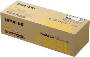 Toner, Samsung, CLT-Y505L (SU512A), rendiment i lartë 2,400–4,400 faqe, e verdhë
