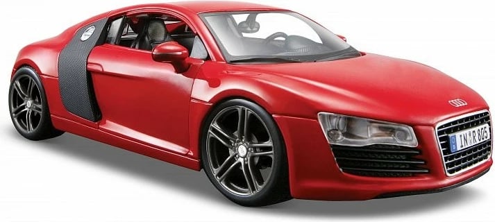 Model metalik makine Maisto Audi R8 V10 PLUS 1:24, Kuqe