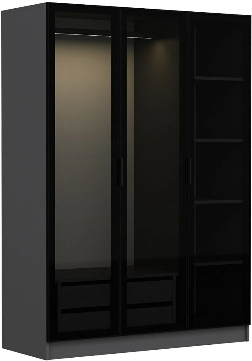 Dollap Hanah Home, ngjyrë antracit e zezë, 2271