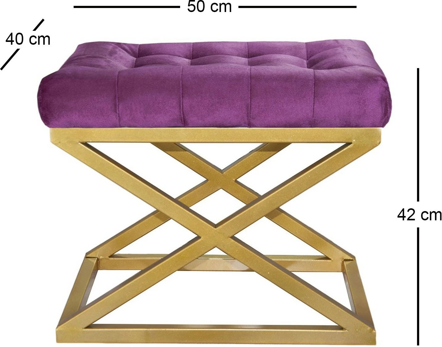 Puf Atelier del Sofa, kornizë ari, ulëse lejla