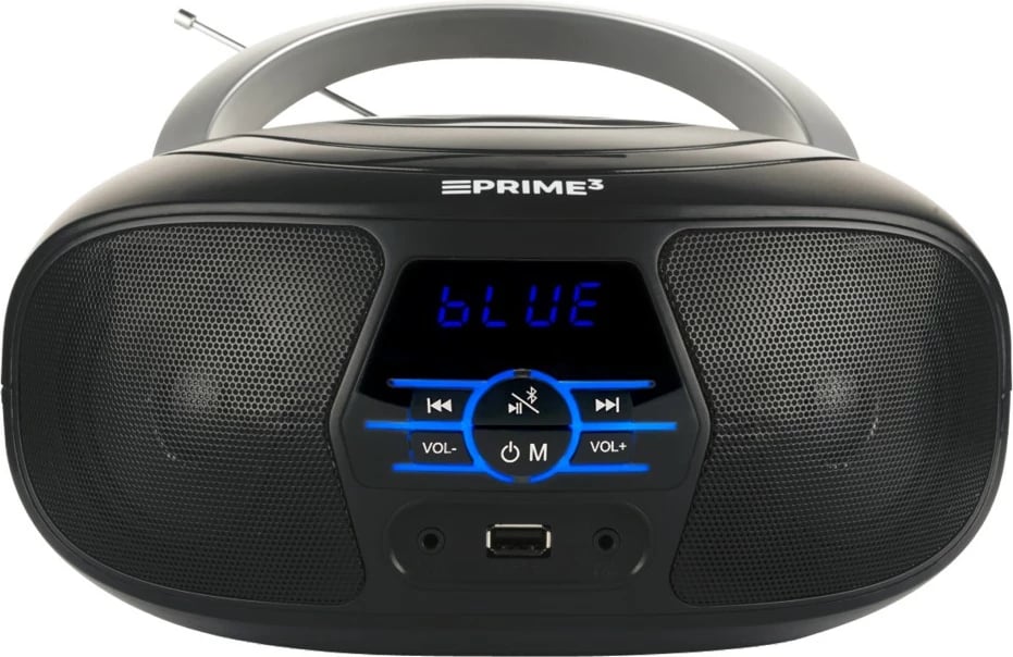 Boombox PRIME3 ABB11BT NANO, Bluetooth, FM, USB, i zi/argjendtë