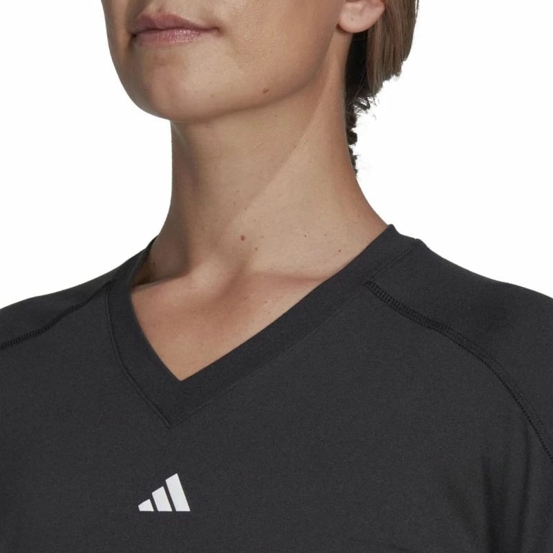 Maicë stërvitore për femra adidas, e zezë