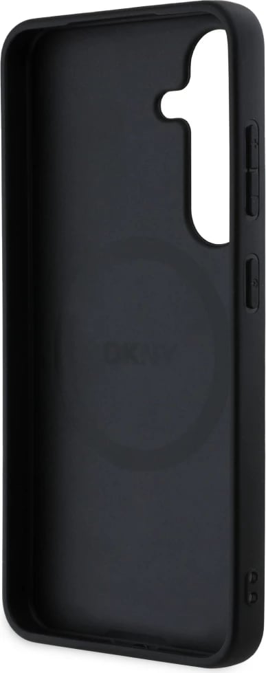 Mbështjellës DKNY për Samsung Galaxy S25, lëkurë, MagSafe, taupe