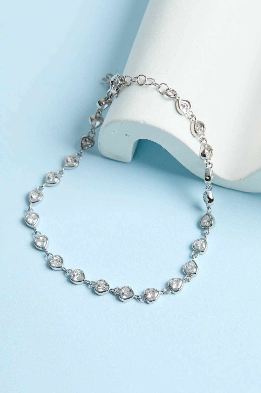 Byzylyk argjendi Elika Silver, i bardhë, ELKYS60422