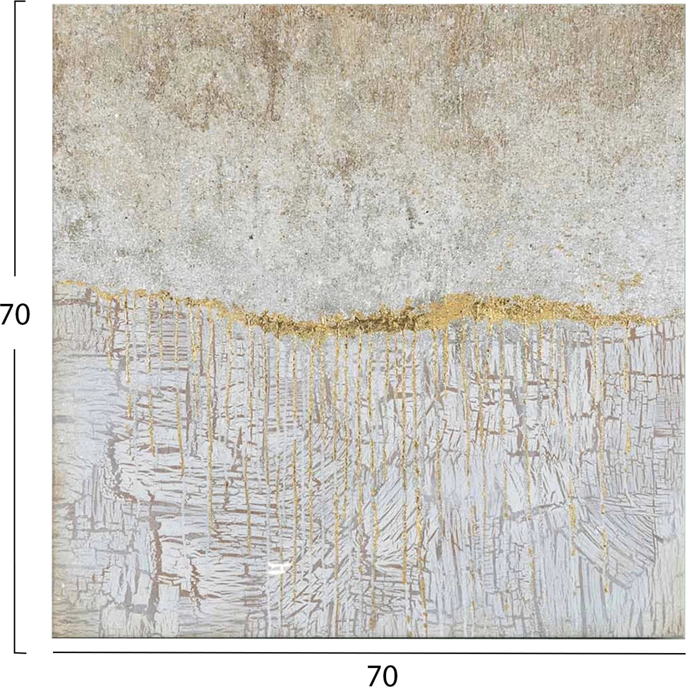 Pikturë muri GOBI, seri katrore, kanavacë e printuar, 70x2.8x70cm