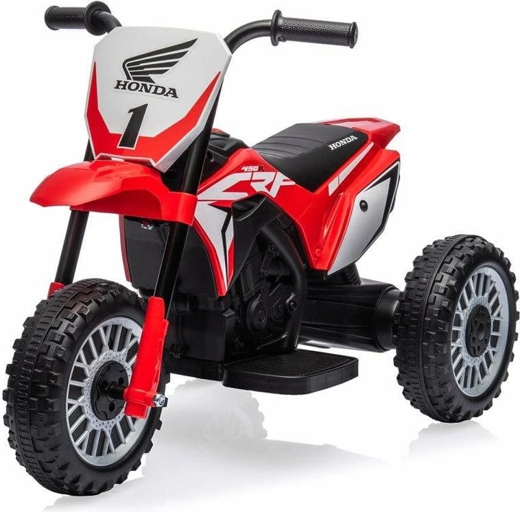 motoçikletë elektrike për fëmijë, Baby Mix, Honda CRF 450R, tre rrota, e kuqe