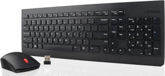 Set tastierë dhe maus Lenovo Essential Wireless, 4X30M39497, USB, i zi Set tastierë dhe maus Lenovo Essential Wireless, 4X30M39497, USB, i zi