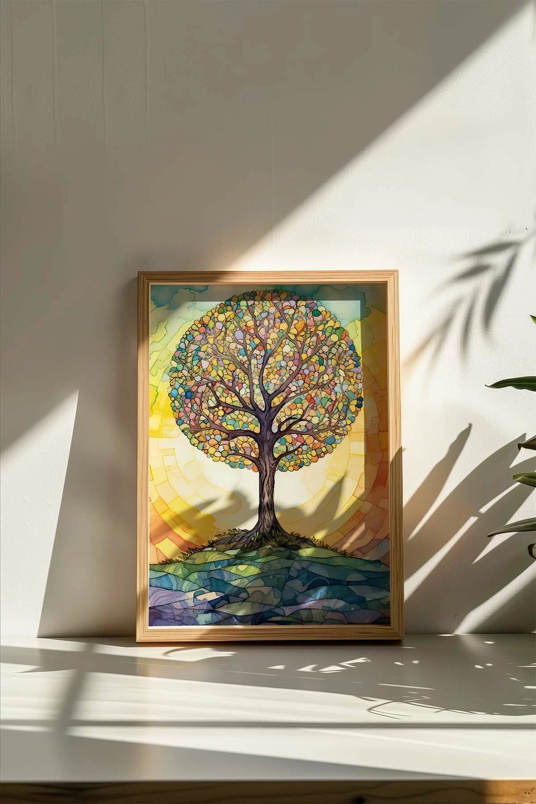 Pikturë dekorative me kornizë, shumëngjyrëshe, Wallity, Mscartmdl32