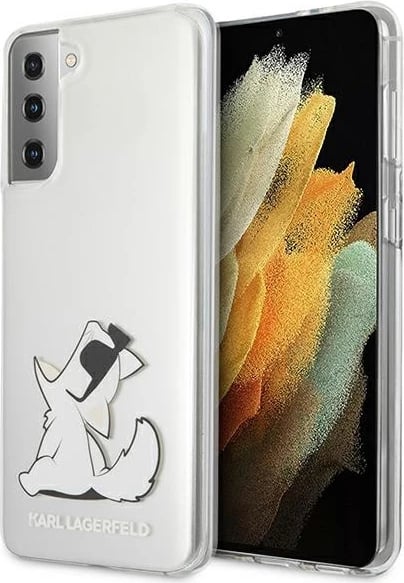 Mbështjellës Karl Lagerfeld Choupette Fun për Samsung Galaxy S21+, Transparent