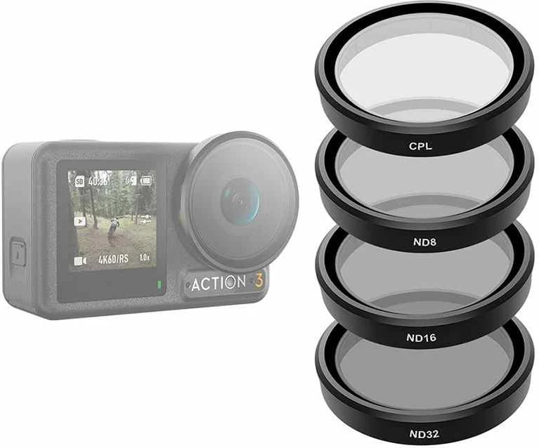 Set filtrash Telesin OA-FLT-005 për DJI Osmo Action 3/4/5, CPL/ND8/ND16/ND32 Set filtrash Telesin OA-FLT-005 për DJI Osmo Action 3/4/5, CPL/ND8/ND16/ND32