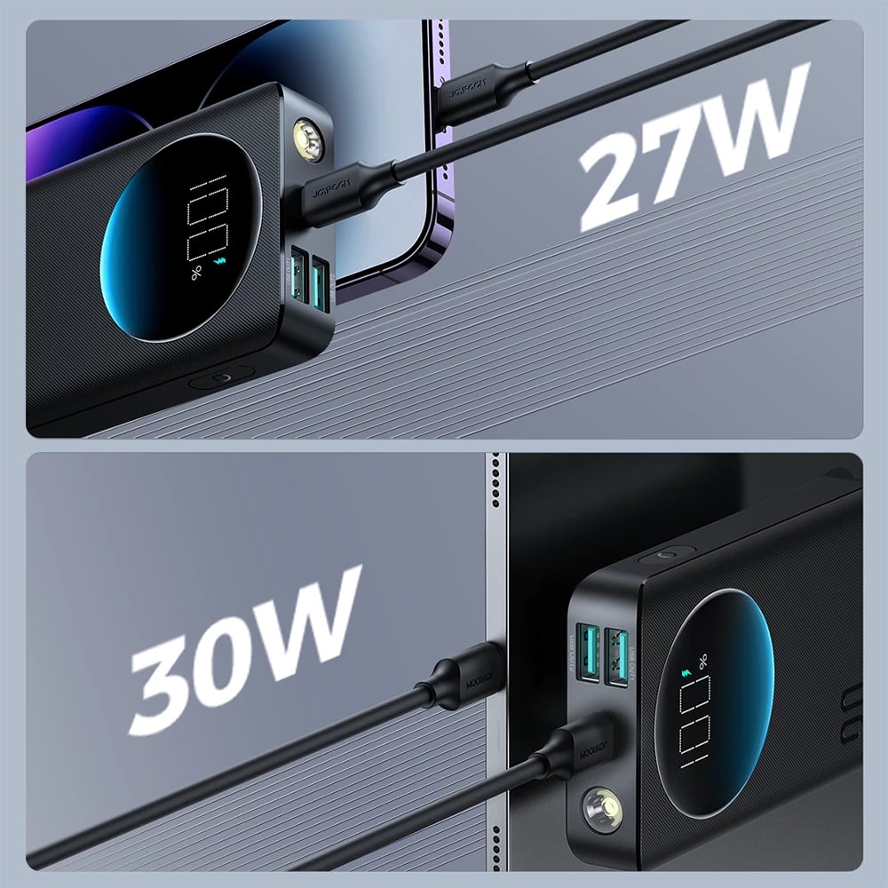 Powerbank Joyroom JR-PBF01, 10000mAh, 30W, e zezë