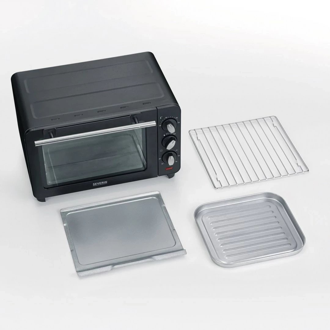 Mini furrë SEVERIN TO 2042, 14L, 1200W, e zezë
