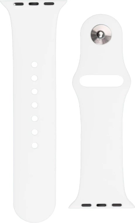 Rrip silikoni për Apple Watch, Hurtel Silicone Strap APS, 42/44/45 mm, i bardhë