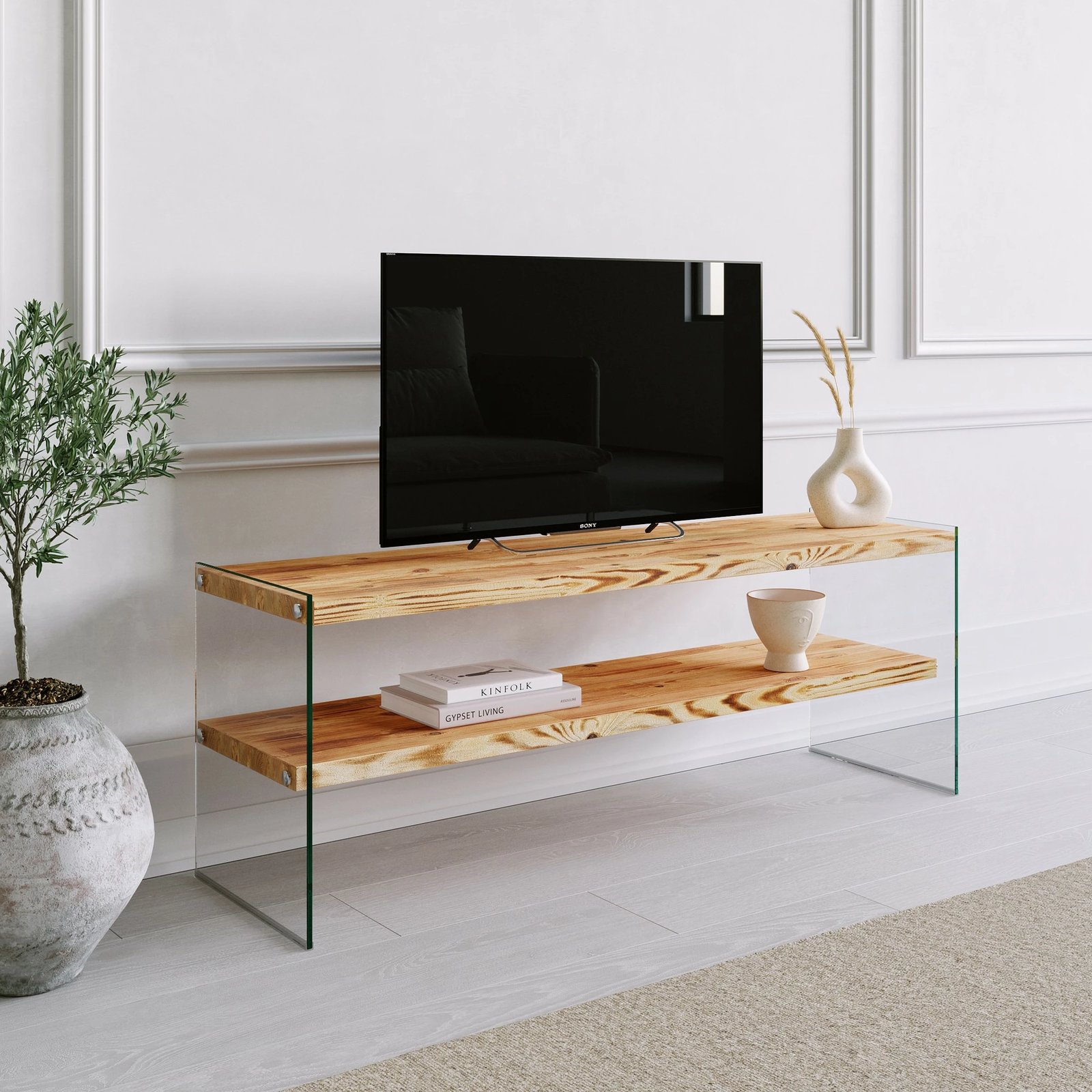 Komodë TV Hanah Home, Niagara 1004, ngjyrë lisi