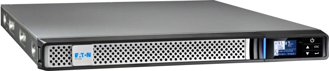 UPS Eaton 5P 1550i Rack NetpackG2, 1550 VA, 1350 W, 1U, i zi/argjendtë