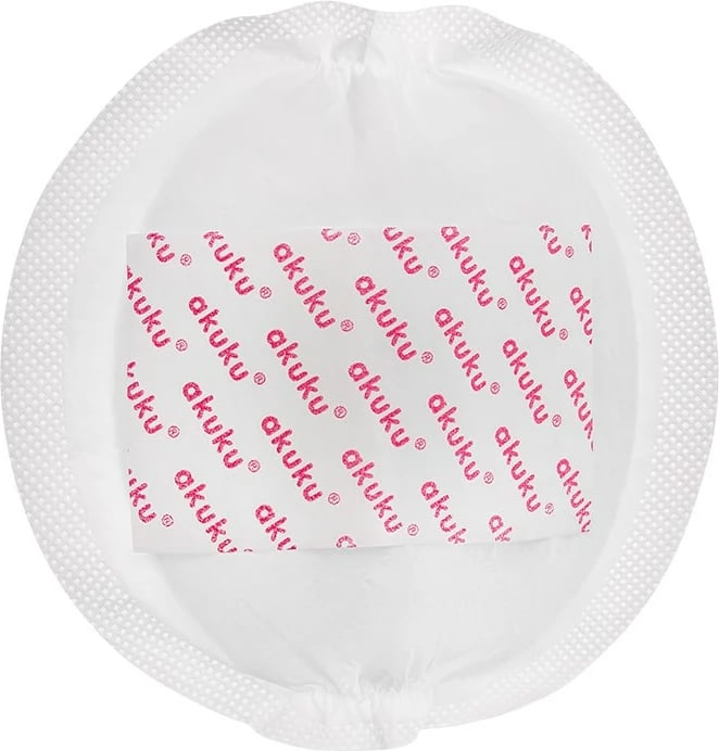 Peta gjiri të disponueshme, AKUKU Daily, super thithëse me bërthamë xheli, strukturë e frymëmarrshme, shirit ngjitës i gjerë, e bardhë, paketim 60 copë