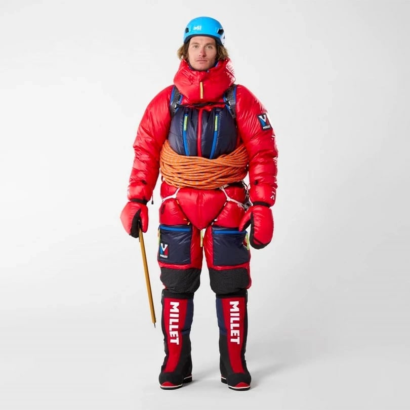 Xhaketë dimri Millet MXP Down Parka, për alpinizëm, e kuqe