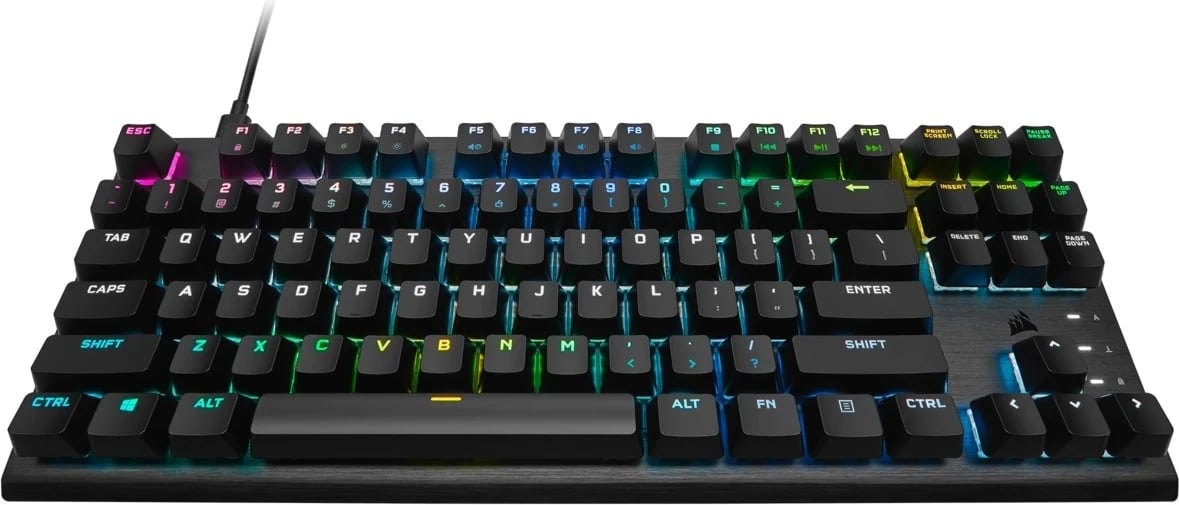 Tastierë mekanike Corsair Gaming K60 Pro TKL OPX, RGB,e zezë 