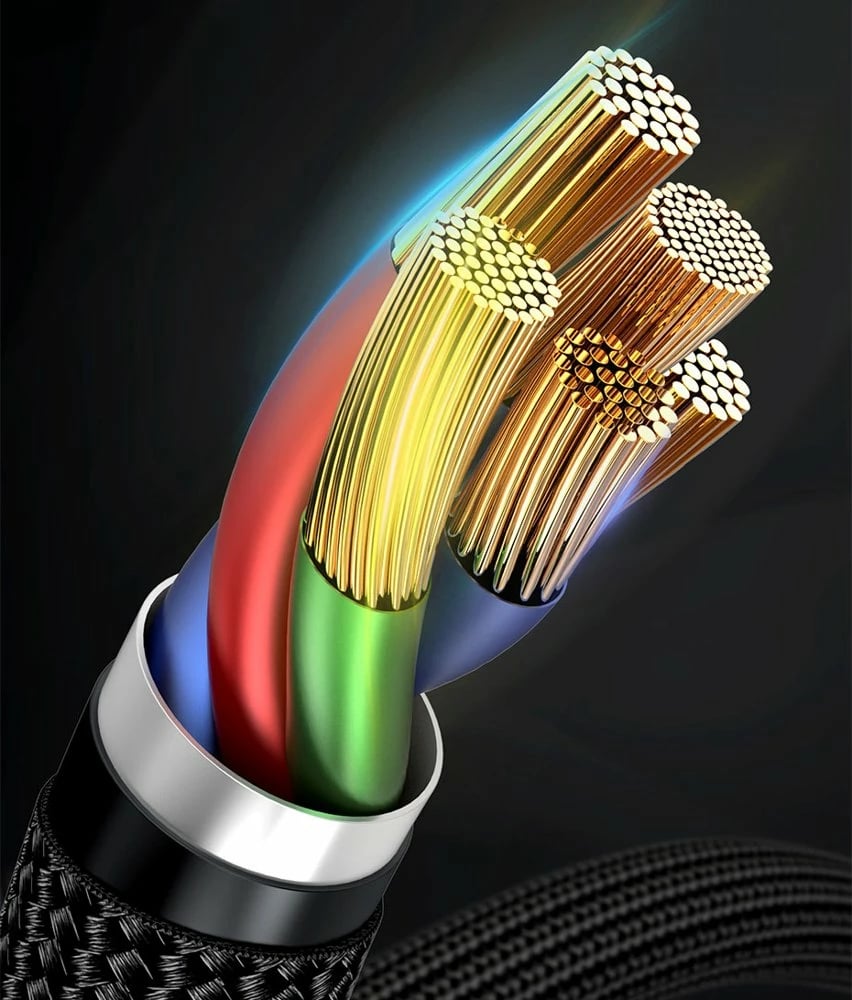 Kabllo Baseus Cafule CATLKLF-G1, USB-C në Lightning, 1m, 18W, e zezë/gri