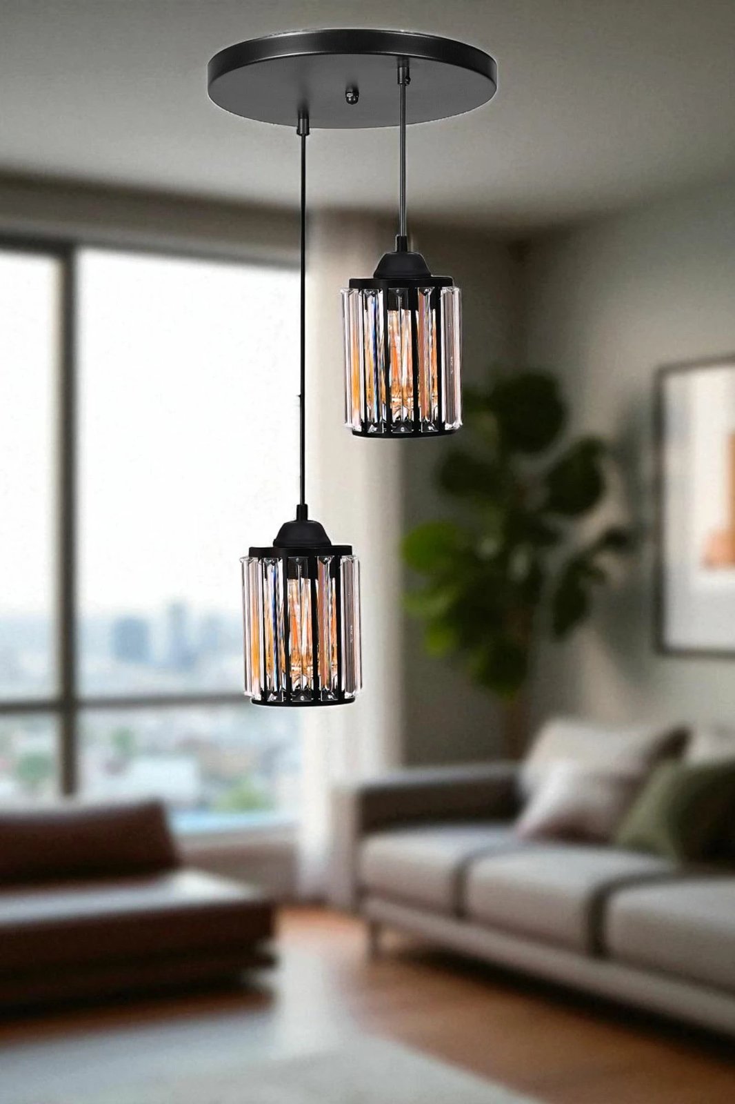 Llambë tavani Opviq, e zezë, 9040-2