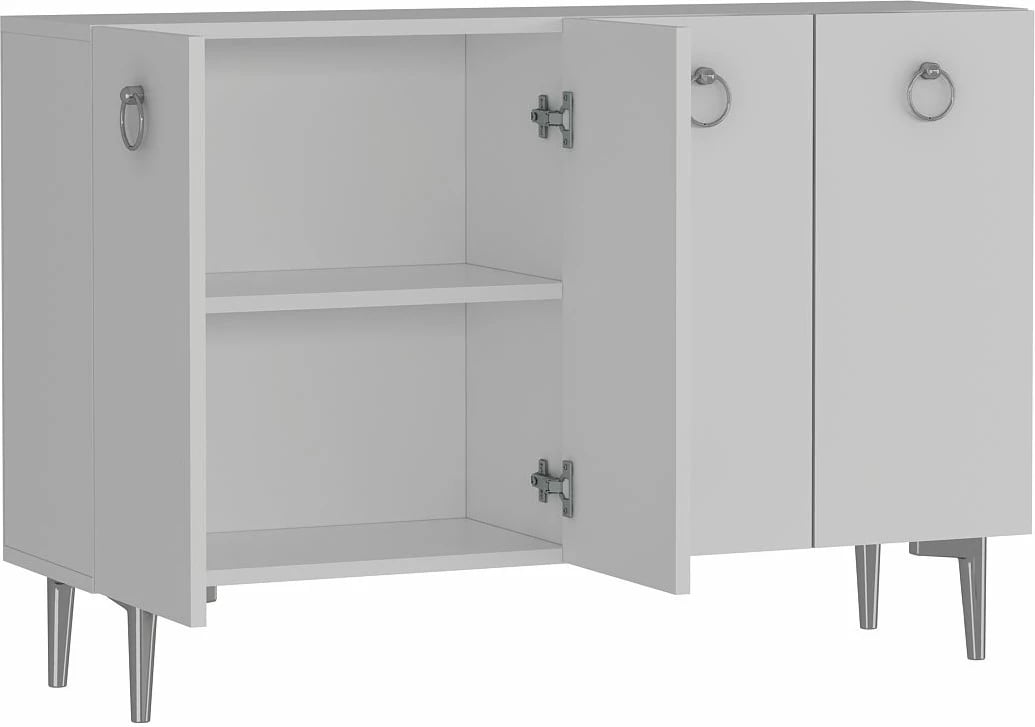 Konsol Skye Decor, Efes, e bardhë, argjend