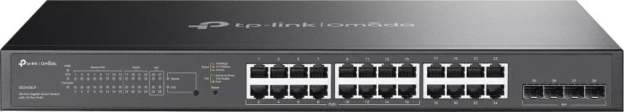 Switch TP-Link Omada SG2428LP, 28 porta Gigabit, 16 porta PoE+, Gri