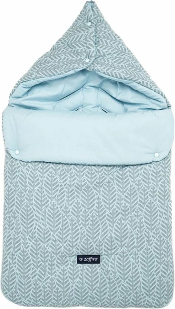 Mbështjellëse multifunksionale për bebe, WOMAR Zaffiro 5n1, pambuk 100% me mbushje anti-alergji, jeshile mente