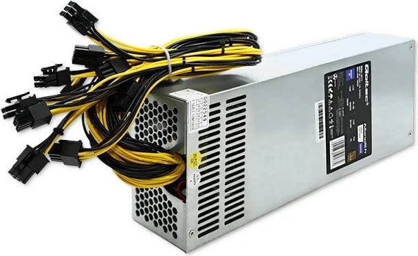 Furnizues Qoltec 50177 PCI-E Smart 1600W, 80 Plus Gold, Argjendtë Furnizues Qoltec 50177 PCI-E Smart 1600W, 80 Plus Gold, Argjendtë