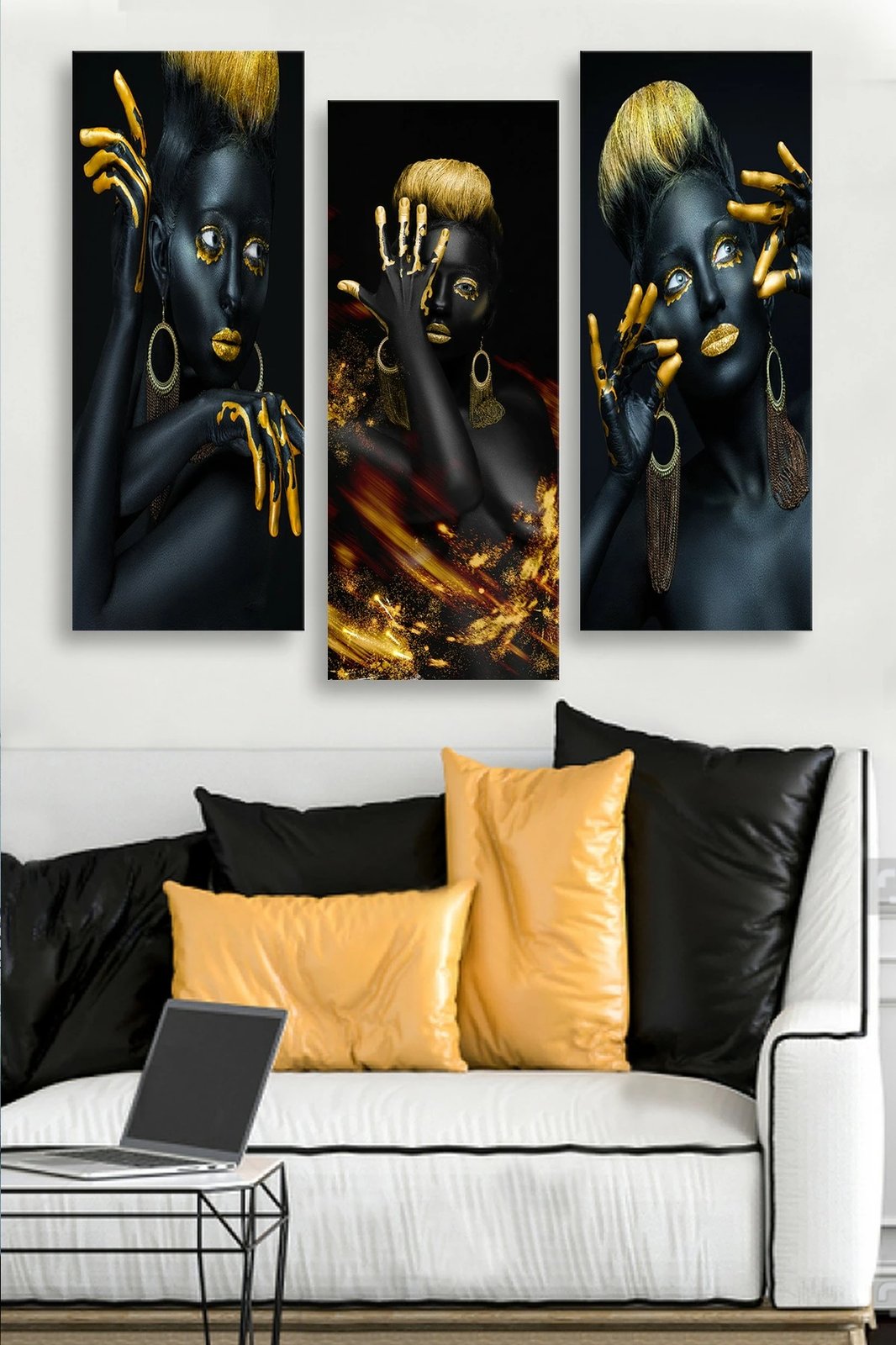 Pikturë dekorative MDF, 3 copë, Wallity, MDF0042