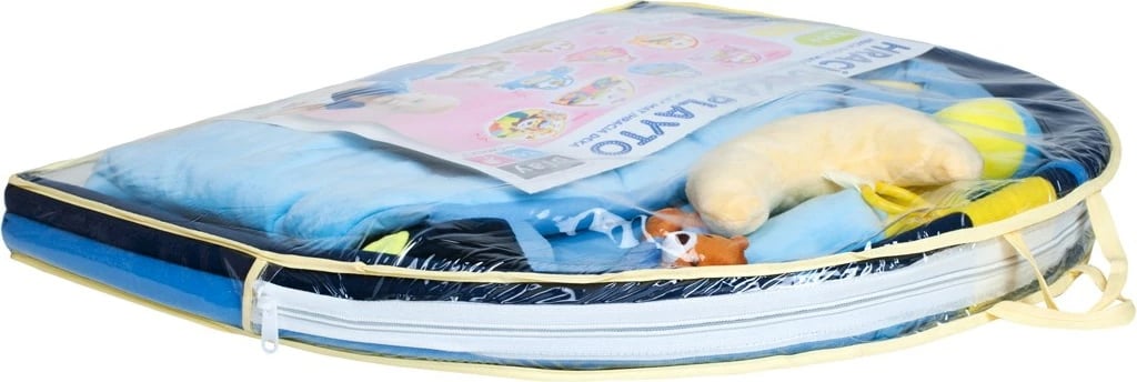 Batanije loje me melodi, PLAYTO, Sleeping Teddy Bear, Ø 87 cm, me hark dhe lodra të varura, 3m+, blu