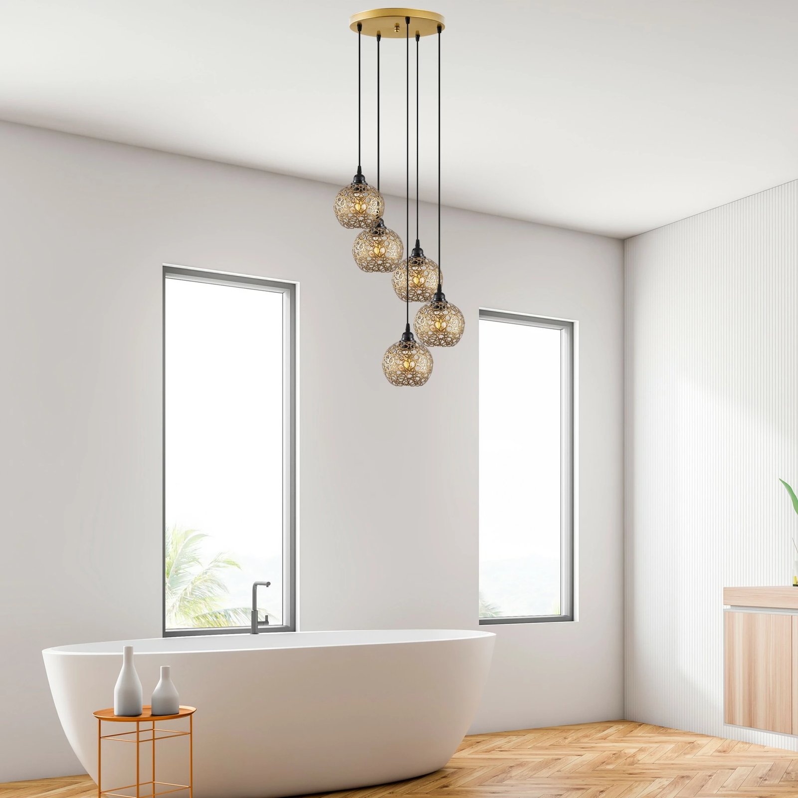 Llambë tavani Opviq Selcuklu, e zezë, MR-790-1