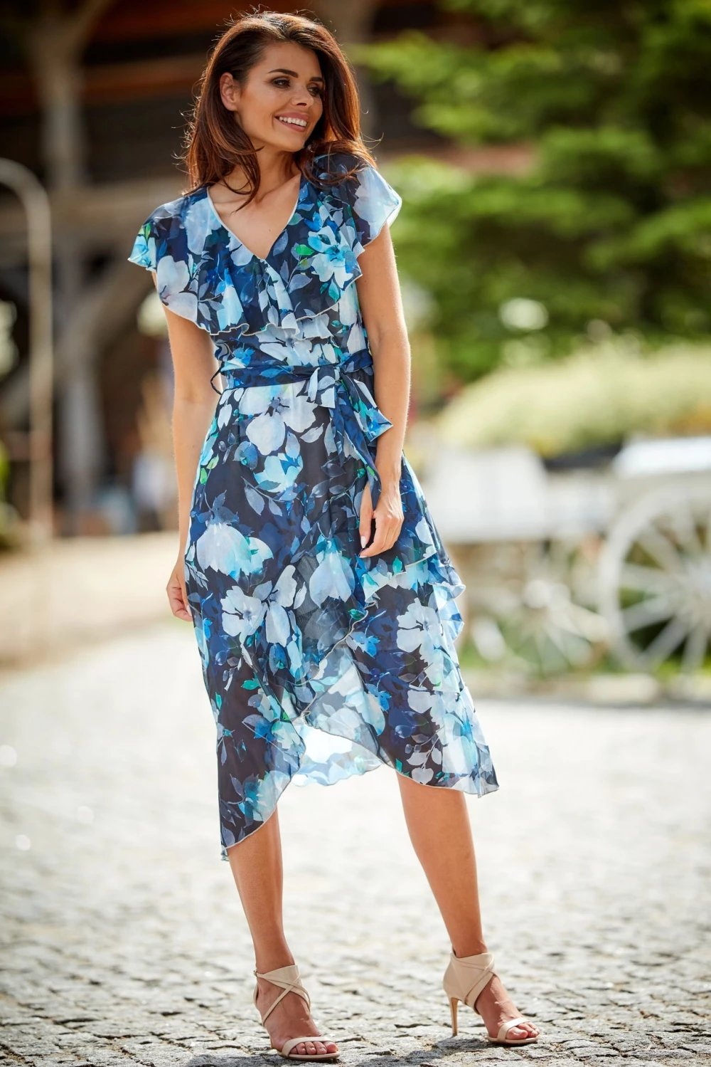 Fustan për femra awama 133674, blu e errët