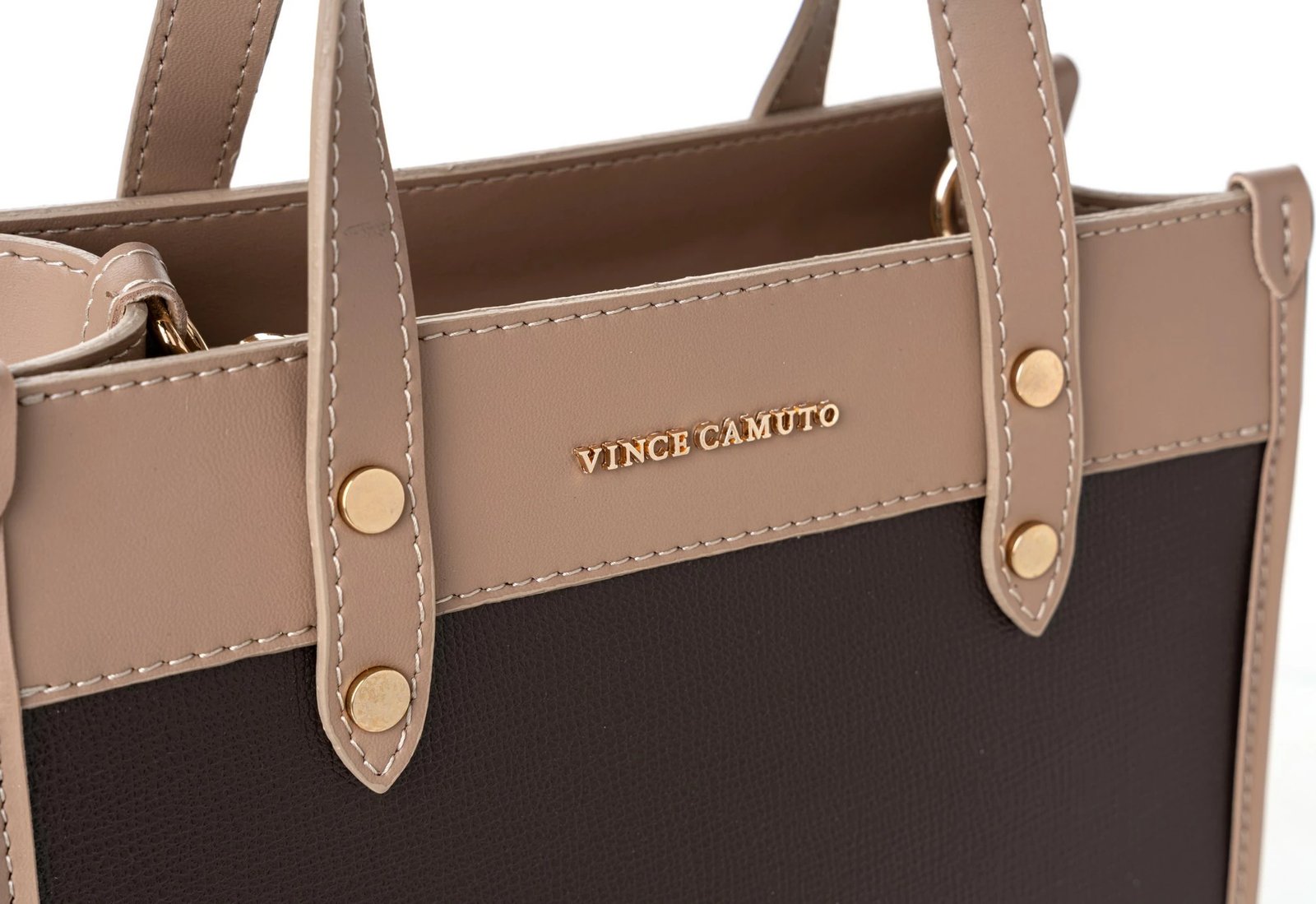 Çantë tote Vince Camuto, Cortona, ngjyrë kafe dhe mink