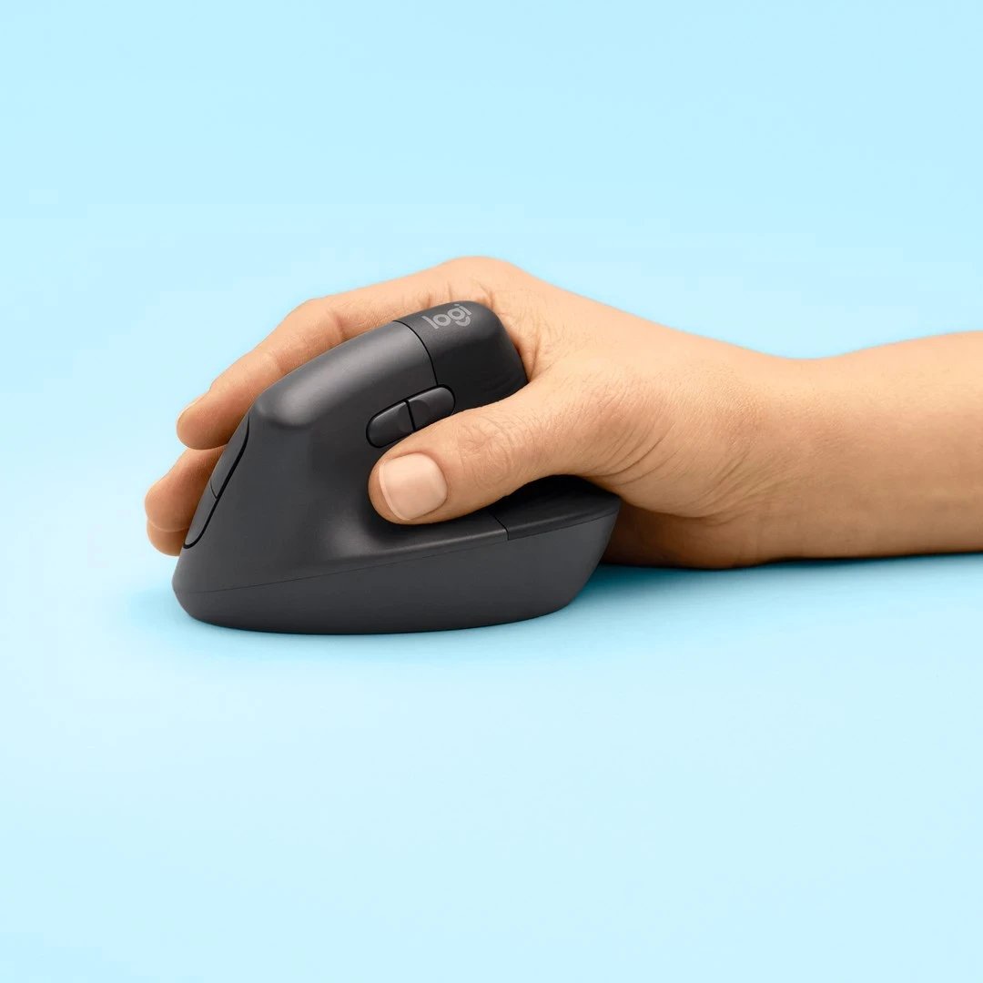 Mausi Ergonomik Logitech Lift, Grafite