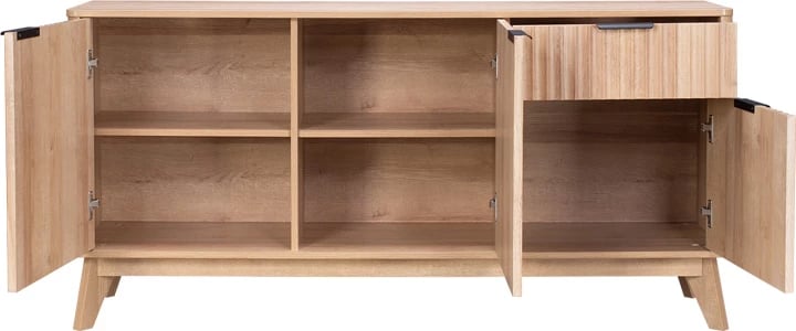 Bufe Hamea, MDF, ngjyrë natyrale, 150x39.5x73cm