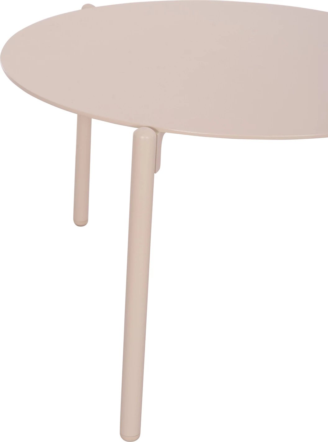 Tavolinë kafeje alumini, ngjyrë krem, ALBERTA CD6357, 62.5x62.5x38cm